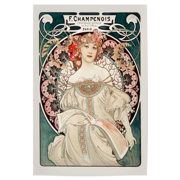 Poster "Much - Champenois Imprimeur" artboxONE - Floral,Menschen,Essen & Trinken / Alkohol