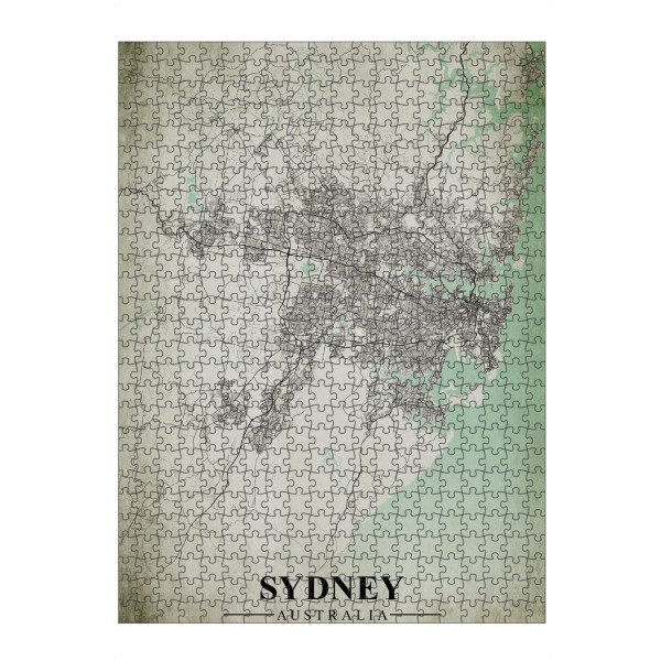 artboxONE Puzzle "Sydney Vintage CityMap" artboxONE - Städte / Sydney,Kartografie