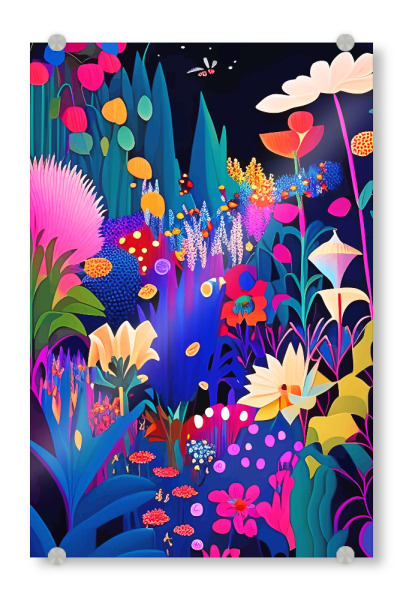 Acrylglasbild "Surreale Emotionen" artboxONE - Floral