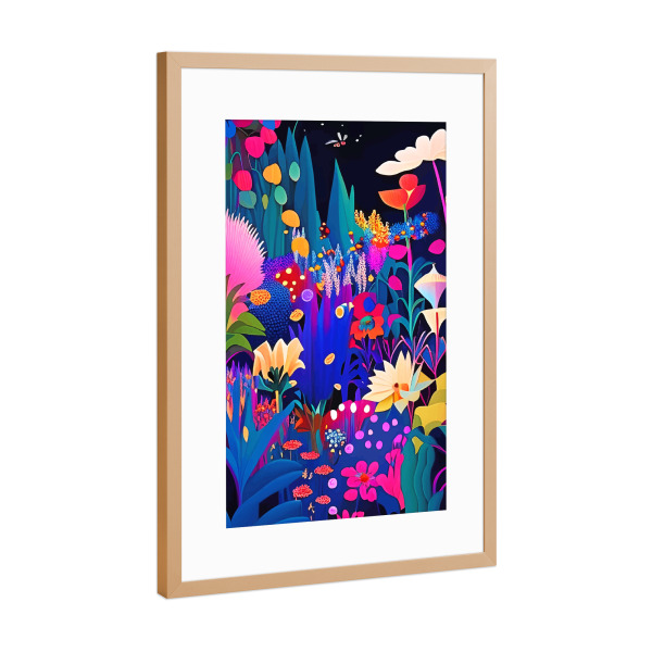 Poster mit Rahmen Kupfer "Surreale Emotionen" artboxONE - Floral