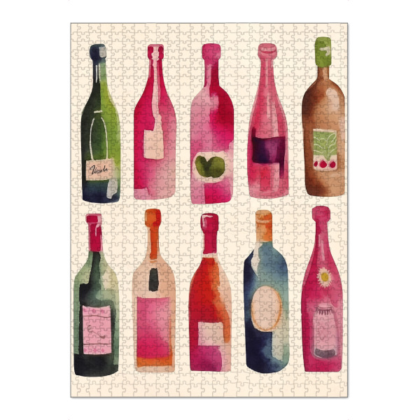 Puzzle Ravensburger "Getränkeflaschen" artboxONE - Abstrakt,Essen & Trinken / Alkohol - Getränkeflaschen,Getränk,Cocktail,Fest,Leben,Leben