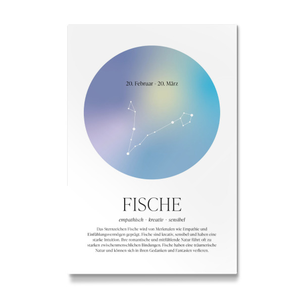 Galerie-Print "Sternbild Sternzeichen Fische" 30x20 cm artboxONE
