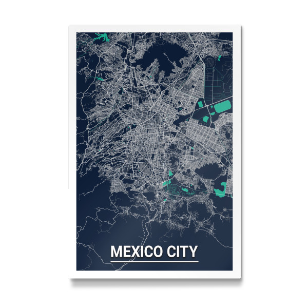 Galerie-Print "Mexico City Map" 30x20 cm artboxONE
