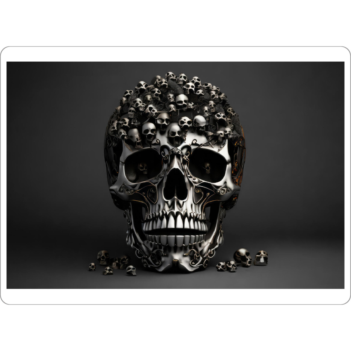 Tischset "Portrait eines Schädels" artboxONE - Abstrakt,Schwarzweiß