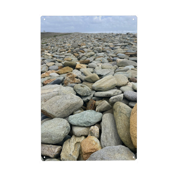 Metall Poster "Steiniger Stand" artboxONE - Natur,Reise,Reise / Strand und Meer