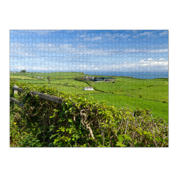Puzzle Ravensburger "Wiesen und Küste in Nordirland" artboxONE - Natur,Reise / Strand und Meer,Reise / Länder