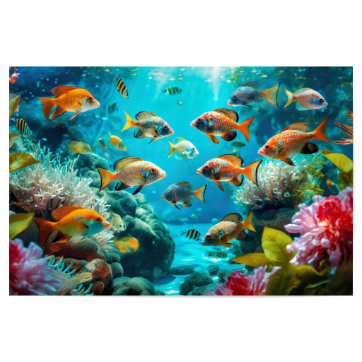 Colorful coral reef