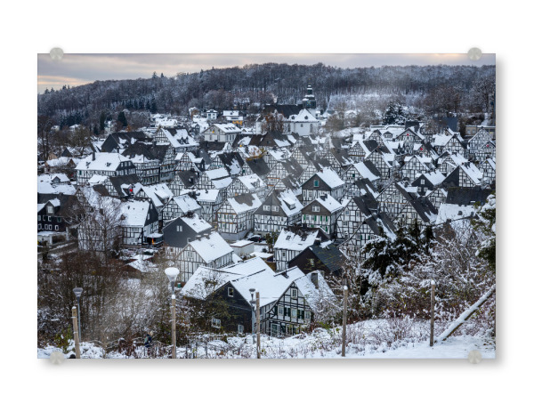 Acrylglasbild "Dezember in Freudenberg" artboxONE - Architektur