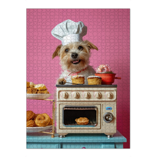 Puzzle Ravensburger "Muffin-Terrier" artboxONE - Tiere,Liebe