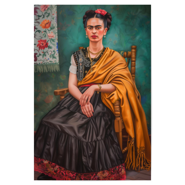 Poster 30x20 cm "Stilikone Frida" artboxONE - Floral,Menschen,Fashion