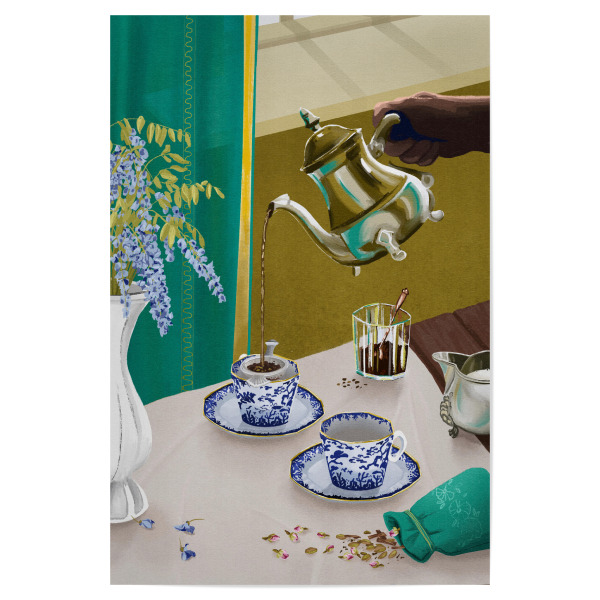 Poster 30x20 cm "Chai-Teezeit" artboxONE - Essen & Trinken,Menschen - Tea,Teatime,Chai,India,Indian tea