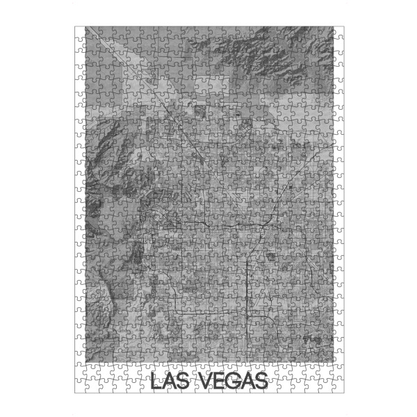 Puzzle Ravensburger "Las Vegas Bleistift Map" artboxONE - Städte / Las Vegas,Kartografie