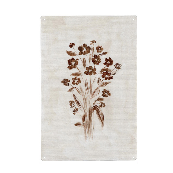 Metall Poster "Buttercup illustration" artboxONE - Natur,Floral,Für Kinder,Liebe,Für Mama