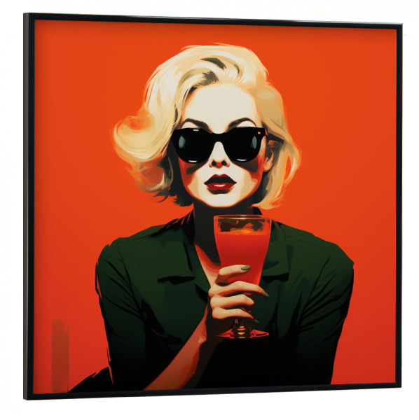 Poster mit schwarzem Rahmen 30x30 cm "SCHWEIZER MINIMALISMUS" artboxONE - Floral,Menschen,Für Mama