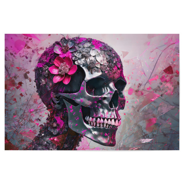 Poster "Schädel in Pink" artboxONE - Abstrakt