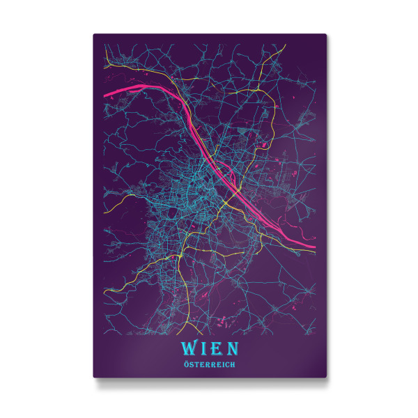 Galerie-Print "Wien City Plan" 30x20 cm artboxONE