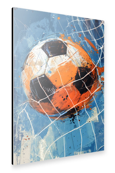 Alu-Dibond "Fußballspieler Sportkunst B" 30x20 cm artboxONE