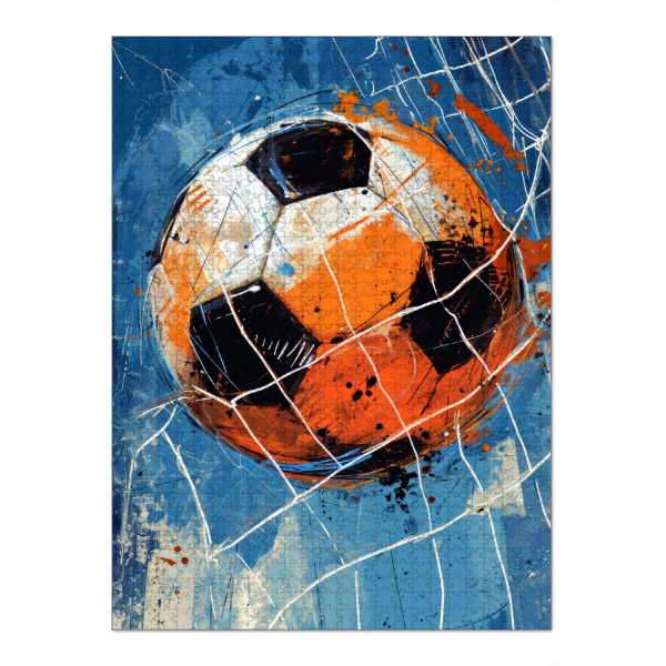 Puzzle Ravensburger "Fußballspieler Sportkunst B" artboxONE - Sport,Sport / Fußball - Ball,Fußball,Fußball,Sport - Bild ball