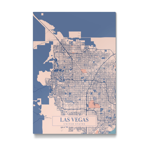 Galerie-Print "Las Vegas Map" 30x20 cm artboxONE