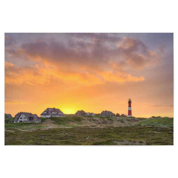 Poster 30x20 cm "Sonnenaufgang in Hörnum auf Sylt" artboxONE - Natur,Reise,Architektur