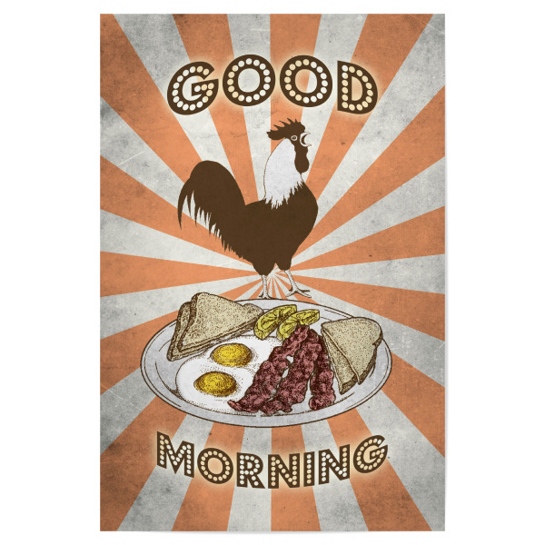 Poster "Breakfast retro" artboxONE - Essen & Trinken,Für Mama