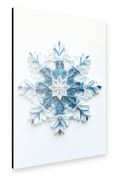 Alu-Dibond "Quilling-Schneeflocke" 30x20 cm artboxONE