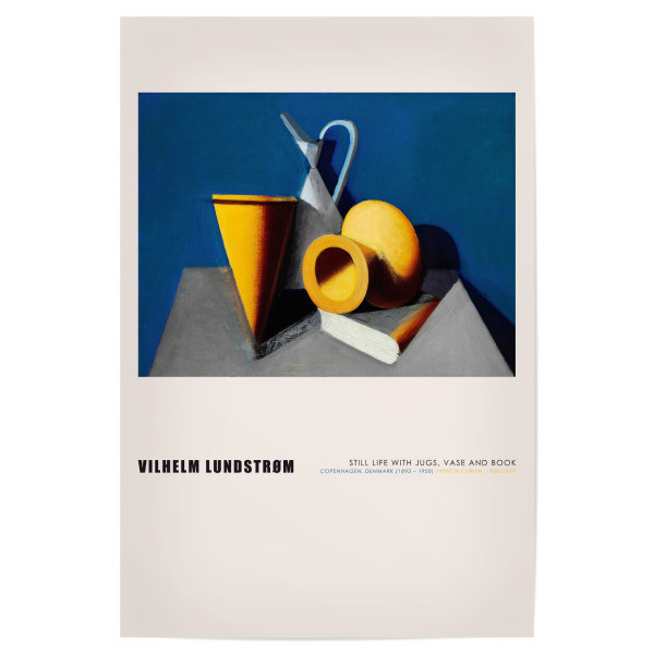 Poster 30x20 cm "Vilhelm Lundstrøm-Stillleben Duo" artboxONE - Typografie,Essen & Trinken,Geometrie