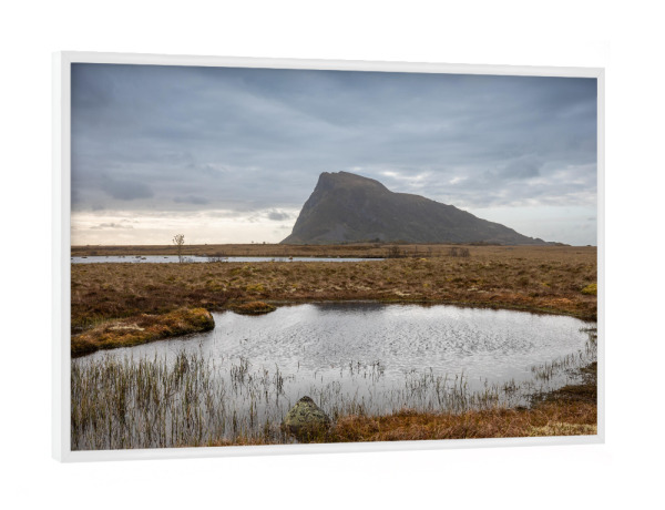 Poster mit weißem Rahmen "Lofoten Gimsøya" artboxONE - Natur,Reise - Norwegen,Skandinavien,Landschaft,Archipel,Nordnorwegen,Nordland