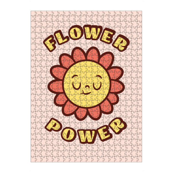 Puzzle Ravensburger "Flower Power Retro" artboxONE - Natur,Floral,Lustig