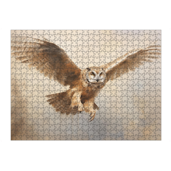 artboxONE Puzzle "Gemälde einer fliegenden Eule" artboxONE - Natur,Tiere