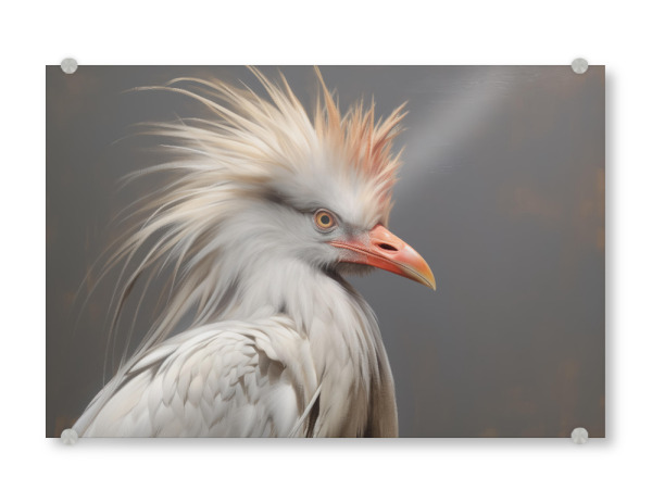 Acrylglasbild "Bemalter Sekretärsvogel" artboxONE - Natur,Tiere
