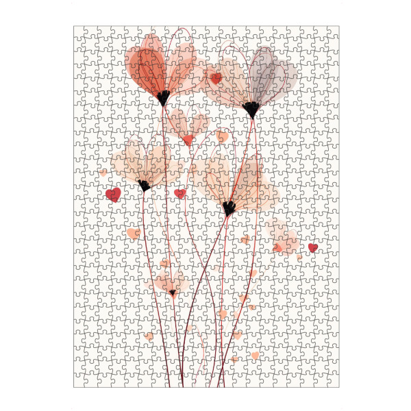 Puzzle Ravensburger "Zarte Rosenblüten" artboxONE - Floral,Abstrakt,Liebe