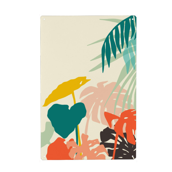 Metall Poster "Tropische Natur" artboxONE - Natur,Floral