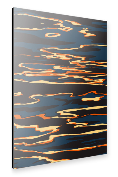 Alu-Dibond "Sonnenuntergangsreflexion" 30x20 cm artboxONE