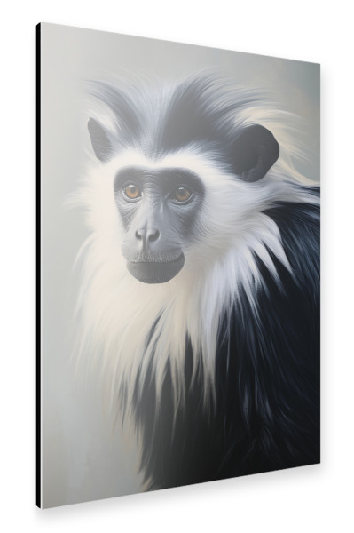 Alu-Dibond "Colobus-Affe" 30x20 cm artboxONE
