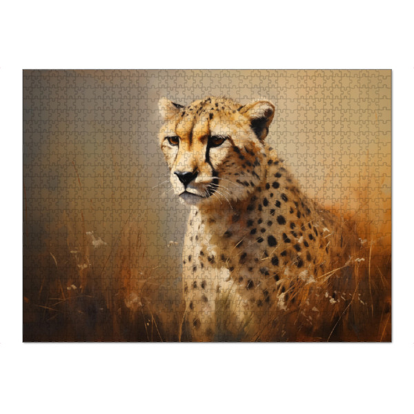 Puzzle Ravensburger "Porträt eines Geparden" artboxONE - Natur,Tiere