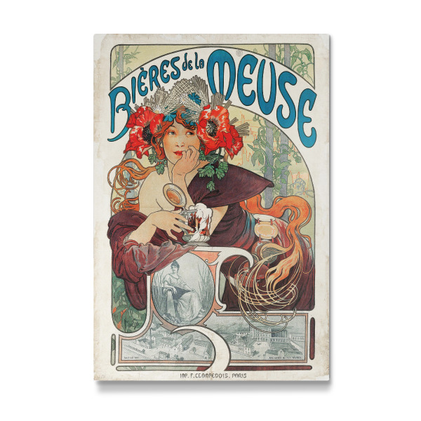 Galerie-Print "Mucha - Bières de la meuse" 30x20 cm artboxONE