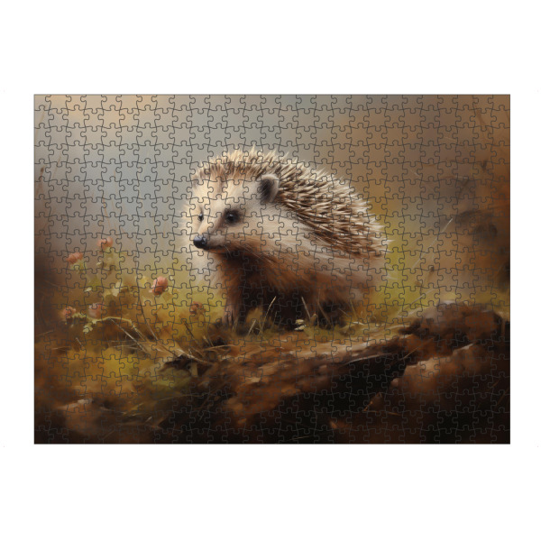 Puzzle Ravensburger "Niedliches Igelgemälde" artboxONE - Natur,Tiere