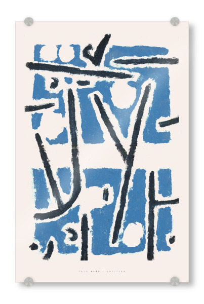 Acrylglasbild "Paul Klee - Ohne Titel" artboxONE - Typografie,Abstrakt,Geometrie