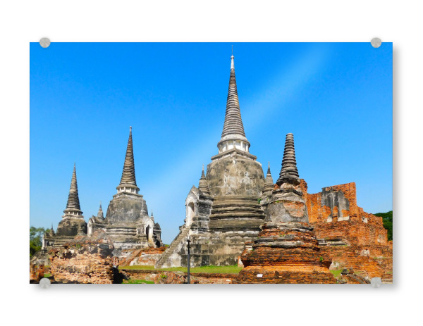 Acrylglasbild "Ayutthaya Tempelanlage" artboxONE - Reise,Architektur,Reise / Asien,Reise / Länder