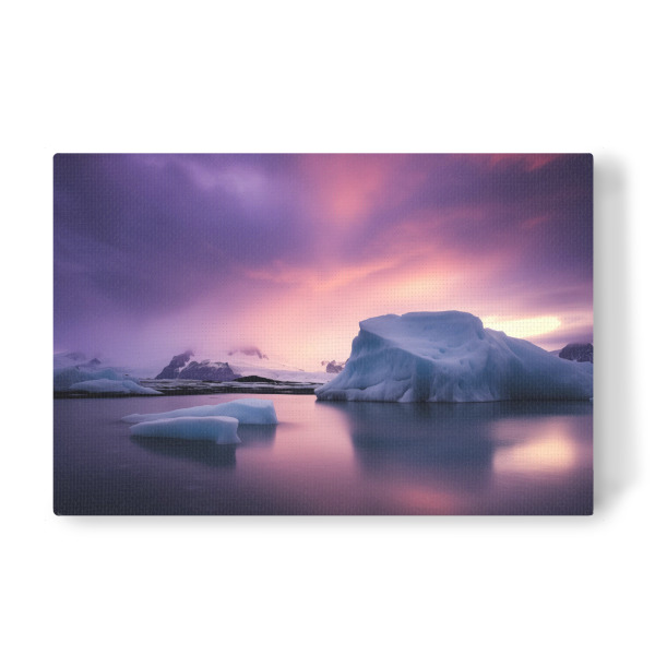 Leinwandbild "Panorama der Eislagune" artboxONE - Natur,Reise / Strand und Meer