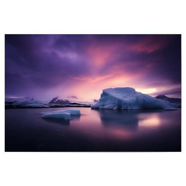 Poster "Panorama der Eislagune" artboxONE - Natur,Reise / Strand und Meer
