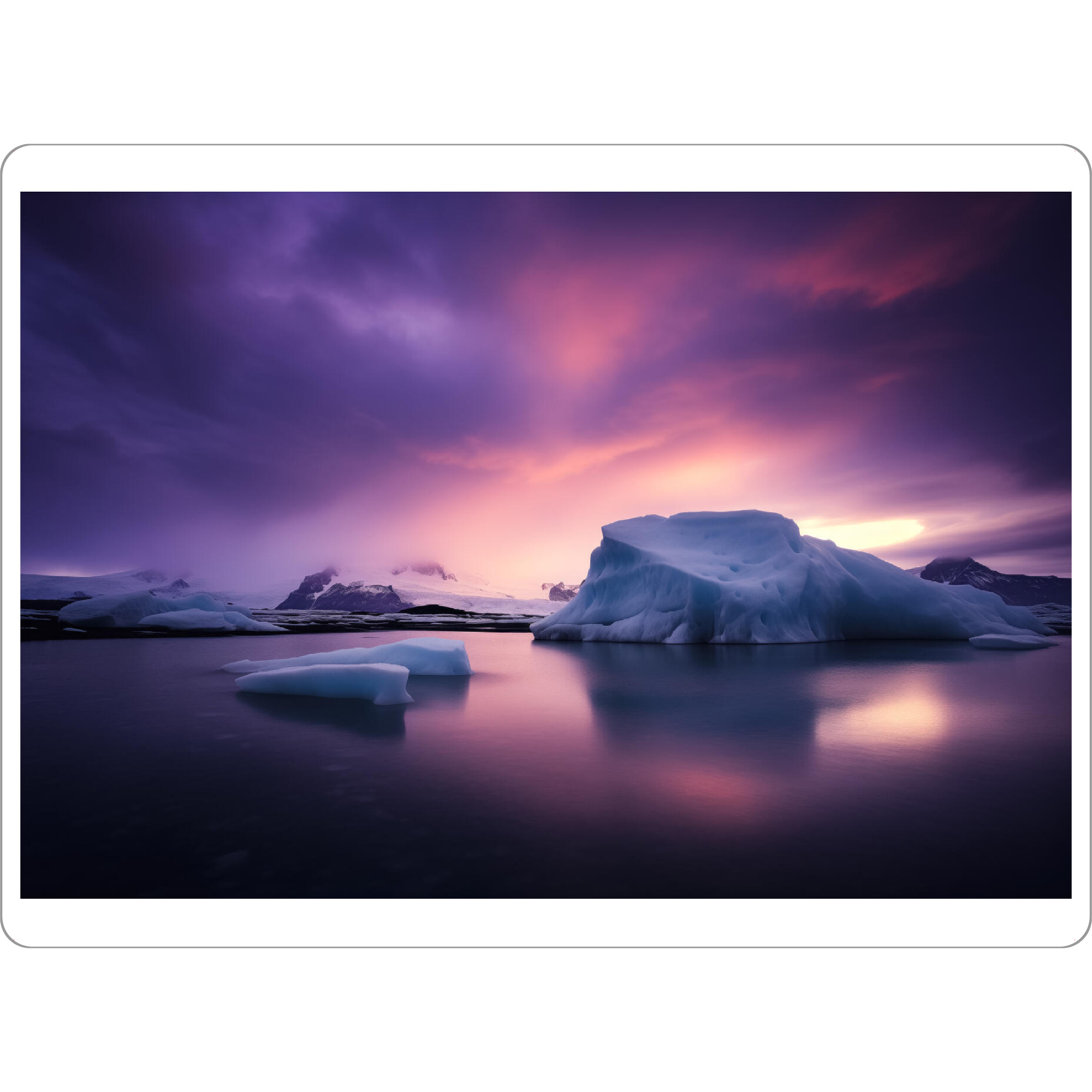 Tischset "Panorama der Eislagune" artboxONE - Natur,Reise / Strand und Meer