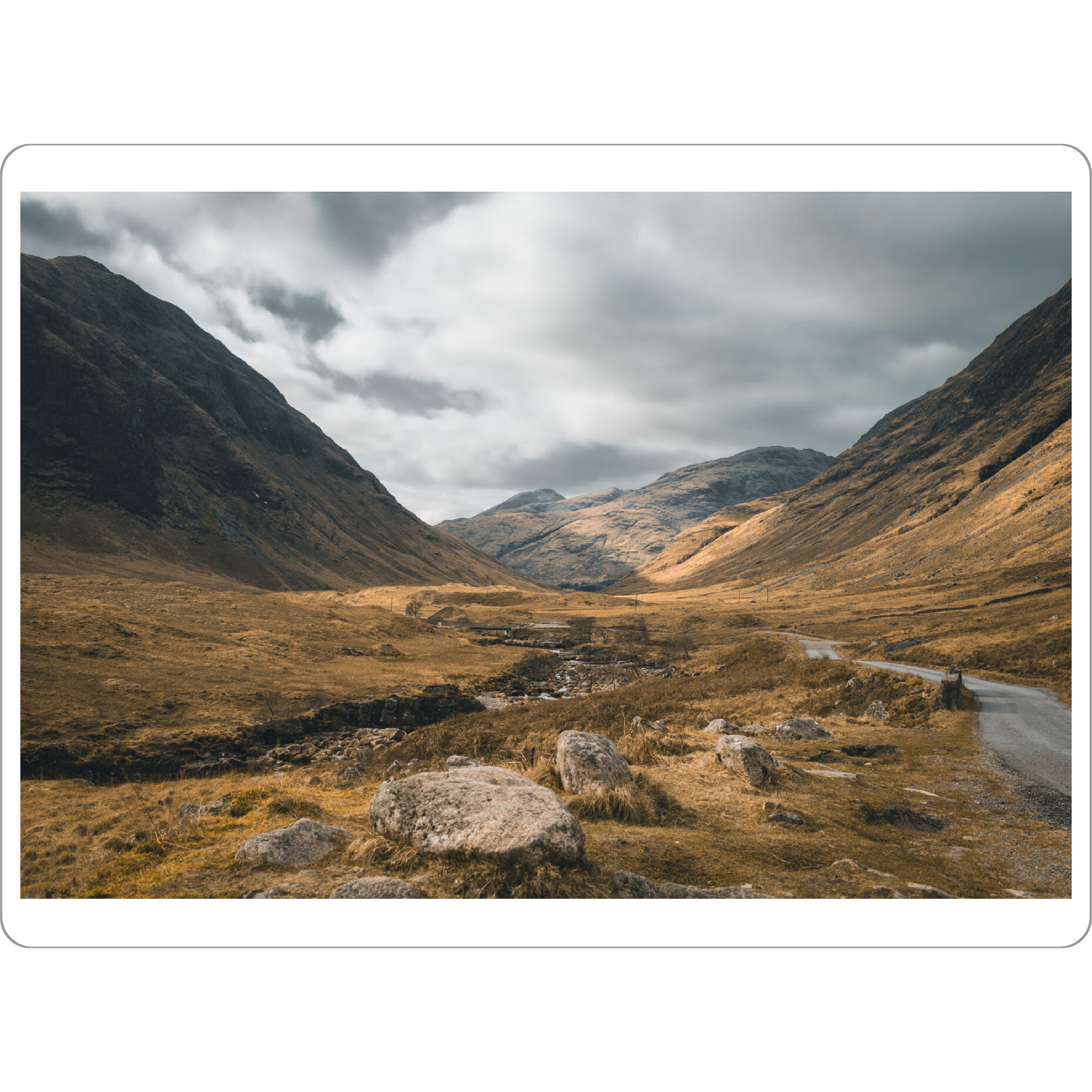 Tischset "Schottische Hoghlands" artboxONE - Natur,Reise,Film - Film,Drehort,Scottish highlands,Highland,Schottland - Bild film