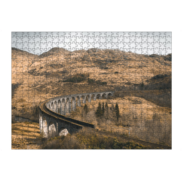 Puzzle Ravensburger "Berühmte Zugbrücke in Schottland" artboxONE - Natur,Reise,Architektur
