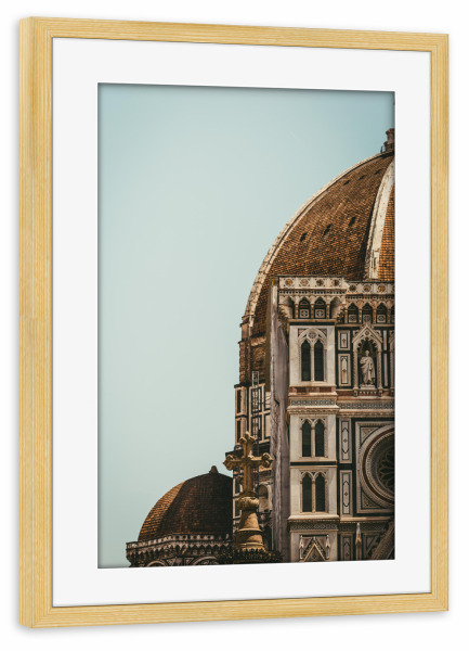 Poster mit Rahmen kiefer "Firenze" artboxONE - Städte,Reise,Architektur,Reise / Länder - Firenze,Florenz,Florence,Italia,Italy,Italien,Dom,Kathedrale