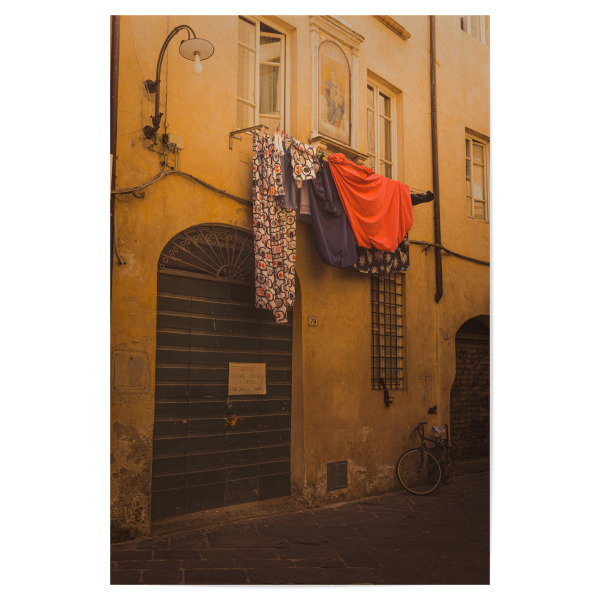 Poster "Der Hinterhof" artboxONE - Städte,Reise,Architektur,Reise / Länder - Lucca,Italien,Italia,Italy