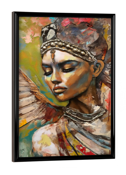 Poster mit schwarzem Rahmen "Indische Schönheit" artboxONE - Abstrakt,Menschen,Reise / Länder