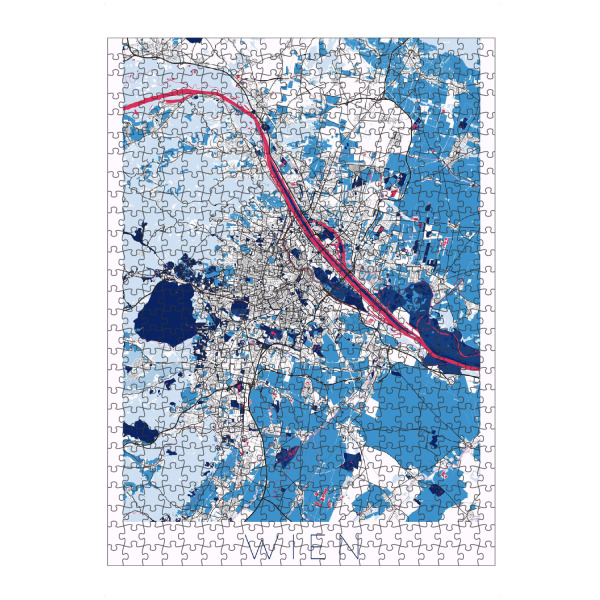 artboxONE Puzzle "Stadt Wien" artboxONE - Städte / Wien,Kartografie