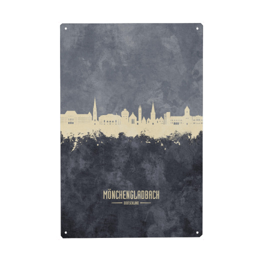 Mönchengladbach Skyline Grau